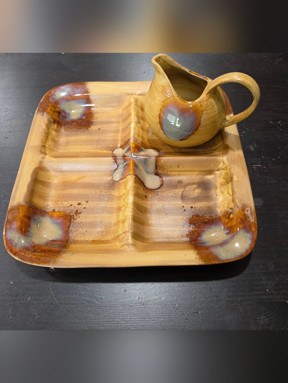 Sango Splash Platter & Pitcher